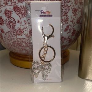 Gold Rhinestone Bow Purse Charm/Key Holder 3/$12 Mix and Match